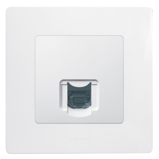 Розетка компьютерная RJ45 категория 5e UTP - Legrand Etika - белый