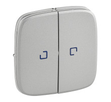 Legrand Valena ALLURE Алюм Клавиша 2-ая с подсветкой/индикацией.