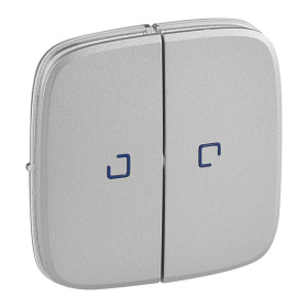 Legrand Valena ALLURE Алюм Клавиша 2-ая с подсветкой/индикацией.