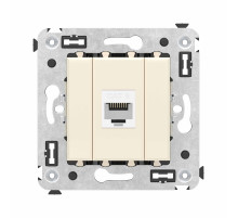 DKC Avanti Компьютерная розетка RJ-45 без шторки в стену, кат.6 одинарная, 