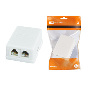 TDM Телефонная розетка 2x6Р-4С