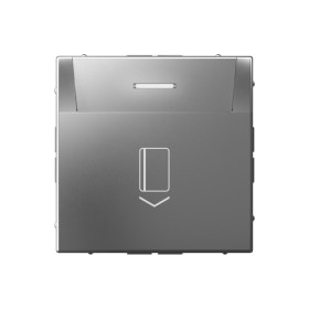 Systeme Electric ArtGallery Сталь Выключатель карточный 10А, без задержки времени, быстр.клемм.