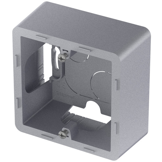 Коробка для накладного монтажа 1 пост - Legrand/Daccord Inspiria - алюминий