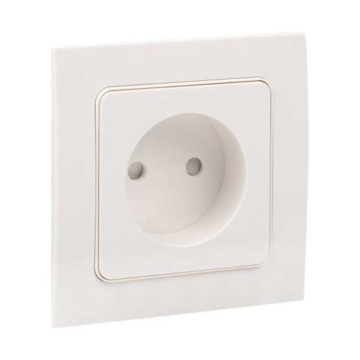 Стокгольм Механизм Розетки 1-местной б/з 10 А автоматические клеммы белый с защ. штор. EKF PROxima