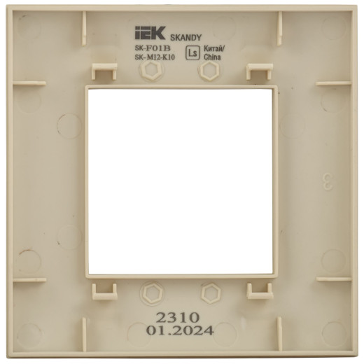 SKANDY Рамка 1-мест. SK-F01B беж. IEK