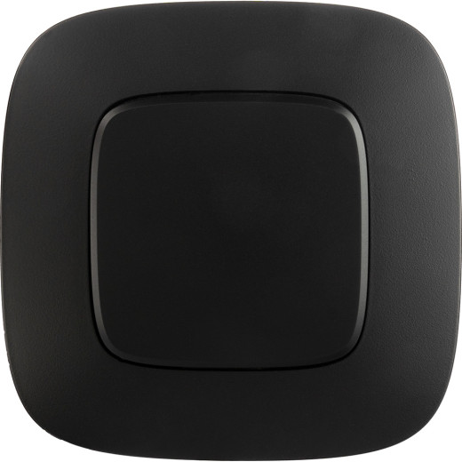 Valena ALLURE.Выключатель 10АХ 250В с лицевой панелью.Безвинтовые зажимы.Антрацит