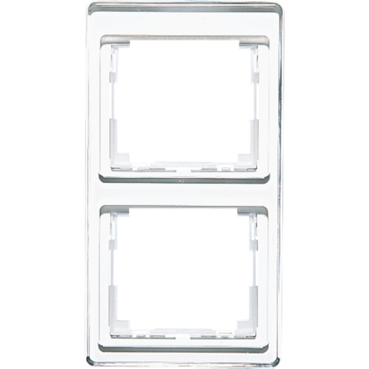 Рамка для вертикальной установки 2-кратная, белая
