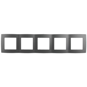 ЭРА 12-5005-12 Рамка на 5 постов, Эра12, графит (10/100/1600)