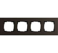 Gira ESP Коричневый анодированный алюминий Рамка 4-ая