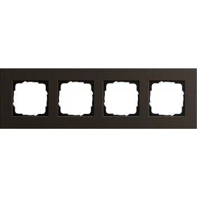 Gira ESP Коричневый анодированный алюминий Рамка 4-ая