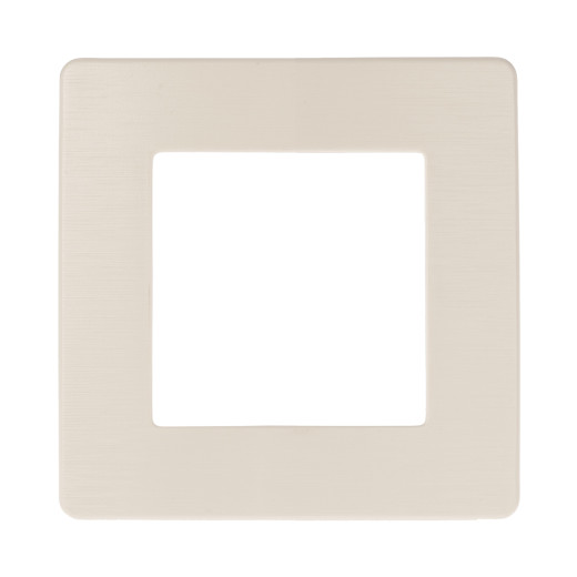 Рамка для розеток и выключателей ЭРА Серия 12 12-5101-02 на 1 пост, Сатин, слоновая кость