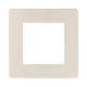 Рамка для розеток и выключателей ЭРА Серия 12 12-5101-02 на 1 пост, Сатин, слоновая кость