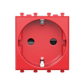 DKC Avanti Розетка модульная, 2P+E, с з/ш, 