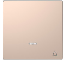 Schneider Electric Merten D-Life Шампань Клавиша с линзой для LED модуля, символ «звонок»