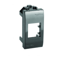 DKC Brava Адаптер для информационных разъемов Systimax, черный, 1мод.