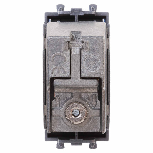 Розетка ТВ проходная, Avanti, закаленная сталь, 1 мод