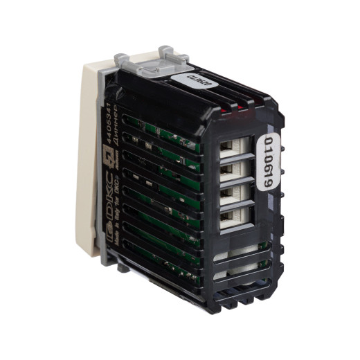 Диммер кнопочный модульный для LED ламп, Avanti, ванильная дымка, 1 модуль