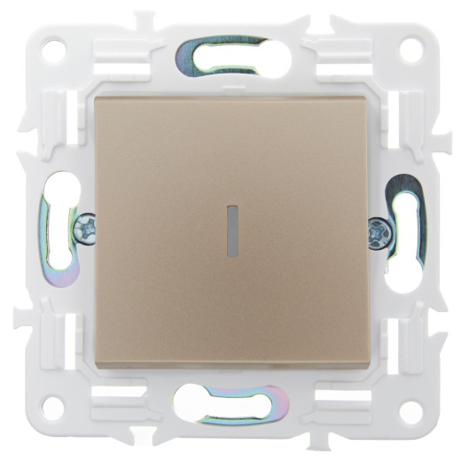 SKANDY Выключ. 1-кл. с инд. 10А SK-V07Sa песоч. IEK