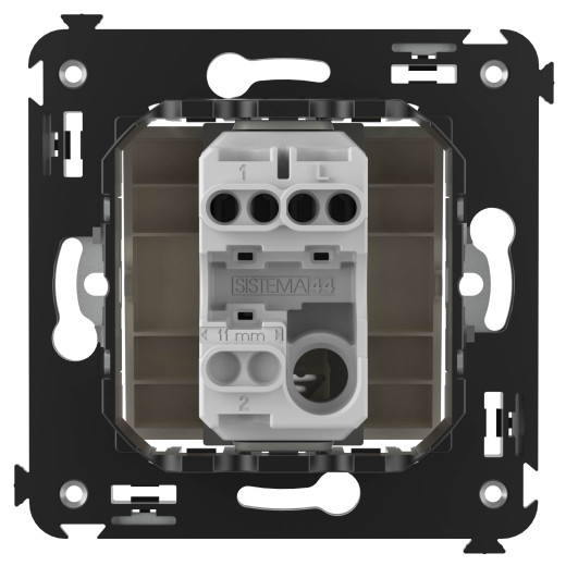 Выключатель одноклавишный в стену, Avanti, ванильная дымка