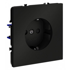 Розетка с заземлением и со шторкой, без рамки Voltum S70 VLS040208