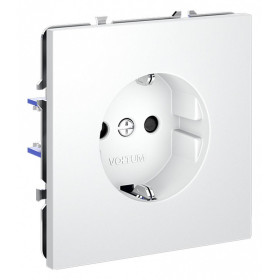 Розетка с заземлением и со шторкой, без рамки Voltum S70 VLS040202