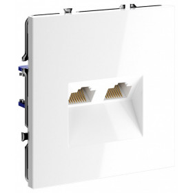 Розетка двойная Ethernet RJ-45 без рамки Voltum S70 VLS060201