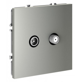 ТВ-розетка и SAT-розетка оконечная без рамки Voltum S70 VLS060405