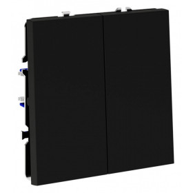 Выключатель проходной двухклавишный без рамки Voltum S70 VLS020308