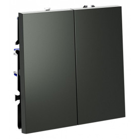 Выключатель двухклавишный без рамки Voltum S70 VLS020106