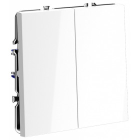 Выключатель двухклавишный без рамки Voltum S70 VLS020101