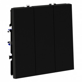 Выключатель трехклавишный без рамки Voltum S70 VLS030108