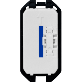 1 модульный выключатель проходной (переключатель с подсветкой) MEITON A4003L