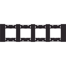 Рамка 4-ая цвет-черный матовый MEITON AA4802M4AG