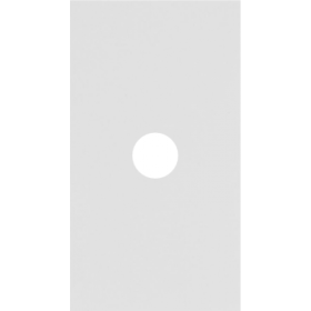 TV накладка/Вывод кабеля 2 модульная цвет-белый матовый MEITON AW08M2