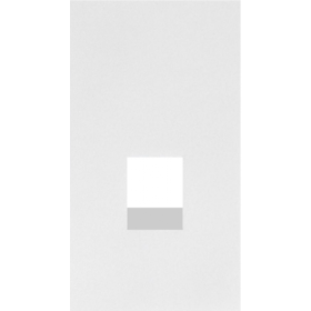 Интернет RG-45/RG11 накладка 2 модульная цвет-белый матовый MEITON AW07M2