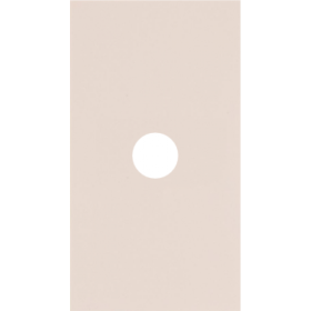 TV накладка/Вывод кабеля 2 модульная цвет-песочный матовый MEITON AM08M2