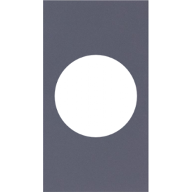 Накладка на розетку 220V с/з со шторками 16A (Грифель матовый) MEITON AL04