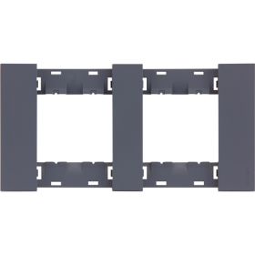 Рамка 2-ая цвет-Грифель матовый MEITON AA4802M2AL