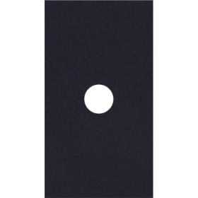 TV накладка/Вывод кабеля 2 модульная цвет-черный матовый MEITON AG08M2