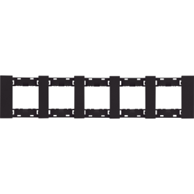 Рамка 5-ая цвет- черный матовый MEITON AA4802M5AG