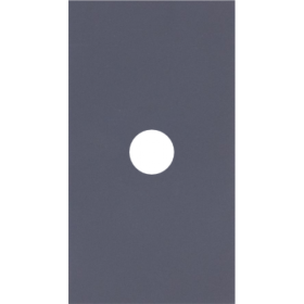 TV накладка/вывод кабеля 2 модульная цвет-Грифель матовый MEITON AL08M2