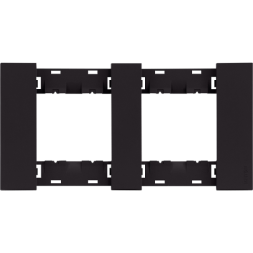 Рамка 2-ая цвет-черный матовый MEITON AA4802M2AG