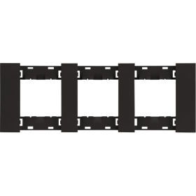Рамка 3-ая цвет-черный матовый MEITON AA4802M3AG
