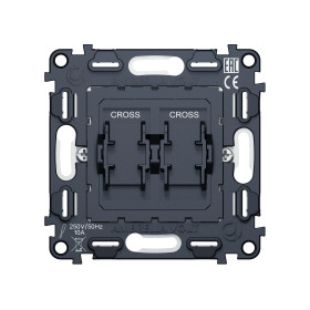 VM125 Механизм 2-клавишного перекрестного выключателя 10A-250V QUANT