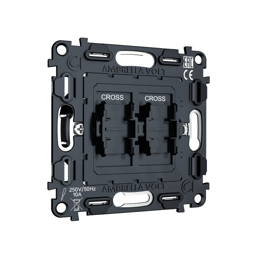 VM125 Механизм 2-клавишного перекрестного выключателя 10A-250V QUANT