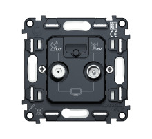 VM217 Механизм розетки TV оконечной + SAT 5-862MHz 3.5dB/950-2150MHz 3.8dB QUANT