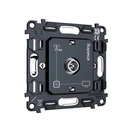 VM199 Механизм TV розетки оконечной экранированной 5-1000MHz 3dB QUANT