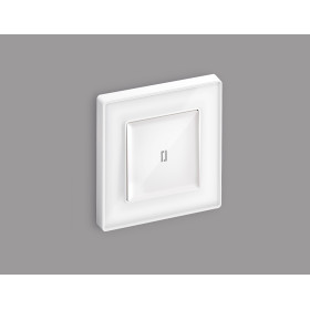 MA102035 Комплект механизма 1-кл проходного выключателя с подсветкой 5600K ALFA Белый глянец QUANT (AP1020, VM105, G25W)