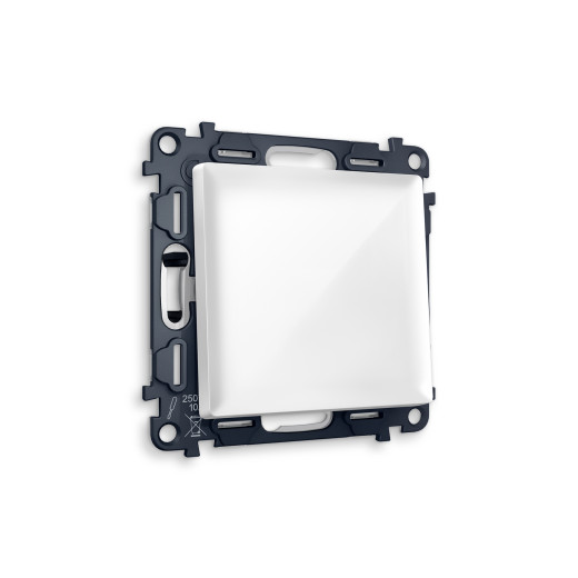 MA101010 Комплект механизма 1-кл выключателя ALFA Белый глянец QUANT (AP1010, VM101)