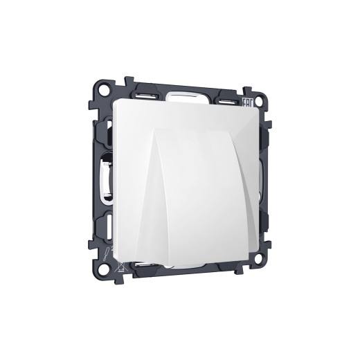 MA115810 Комплект вывода кабеля с фикатором ALFA Белый глянец QUANT (AP1158, VM238)